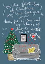 boyfriend cute Christmas Card 43331 created by Sam Bratby Art