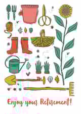 retire garden Retirement Card 20252 created by Emily Hunter