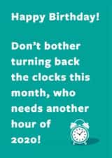 october clocks Birthday Card 42385 created by TwelveOhTwo