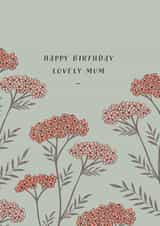 Yarrow birthday card for mum created by Gooseberry Moon