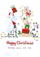 bird cat Christmas Card 33777 created by SABIVO Design by Sabina
