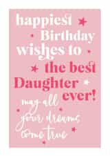 Best daughter ever birthday card created by Always Sparkle