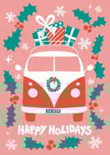 adult camper Christmas Card 42788 created by Cathy Cornish