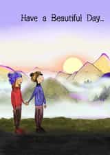 sunrise morning Birthday Card 15474 created by Laura Kavanagh