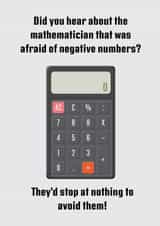 maths joke Just because Card 17340 created by Haydn Pole