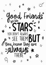 friend stars Love & Friendship Card 17946 created by SVHIllustration
