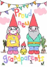 Proud new Grandparents card created by Pink Pea