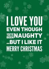 naughty list Christmas Card 12583 created by CreatedbyMe Sean