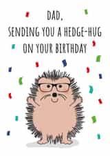 Happy Birthday Dad Hedgehog Card created by The Northern Bird