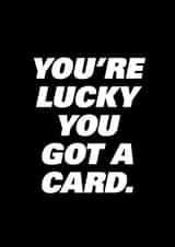 lucky simple Card 45457 created by RANK Graphics inc.