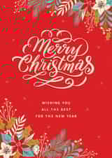 Merry Christmas Lettering Card created by Dalia Clark Design