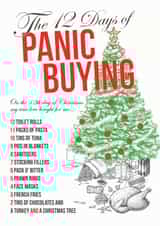 12 days of christmas Panic Buying Card 40874 created by Peter De Wreede