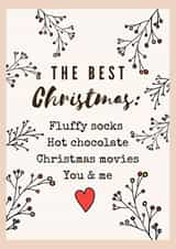 What makes Christmas the best Christmas card created by Rebecca Handy