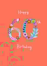 60 sixty Birthday Card 20439 created by Lindsay loves to draw