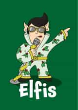 elvis elf Christmas Card 16705 created by BeckiLamby