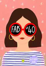 Cute Birthday Card - Fab at 40th created by Corrin Strain