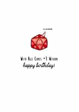 dnd dungeons and dragons Birthday Card 20493 created by Lara King Draws