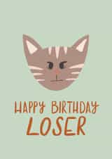 Loser Cat Birthday Card 20503 created by LunaBitesDesigns
