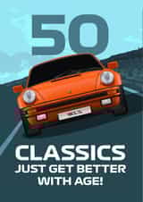CLASSIC 911 SPORTS CAR 50TH BIRTHDAY created by RetroMotion Artwork