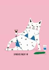 cheeky rude Love & Friendship Card 20522 created by NICHOLA COWDERY ILLUSTRATIONS 