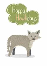 Wolf animal Christmas Card 28535 created by @SarahPriceDesigns