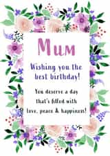 mum pretty Birthday Card 19440 created by Ami Webster