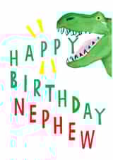 Arty Birthday Card - Nephew - Male - Dinosaur created by Earlybird