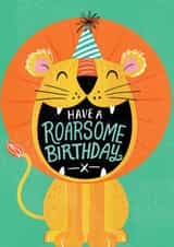 Child lion Birthday Card 19713 created by Dalia Clark Design