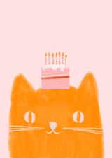 cute cat Birthday Card 20591 created by Mark McConnell