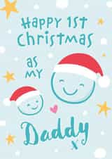 1st Christmas As My Daddy Christmas Card created by Macie Dot Doodles