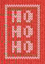 hohoho knitted Christmas Card 6992 created by The Happy Little Print Shop