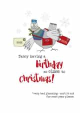 christmas birthday happy birthday Christmas Card 2744 created by Dandelion Stationery