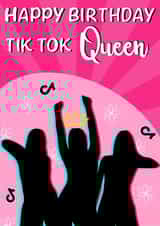 Tik tok Savage Birthday Card 19574 created by Pawwmarkss