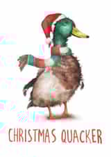 pun duck Christmas Card 11884 created by Citrus Bunn