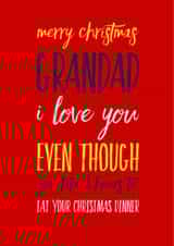 Grandad Christmas Dinner created by CreatedbyMe Sean