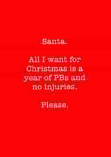 santa xmas Card 36801 created by Running Cards UK