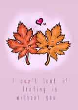 Leaf Fall Valentines Day Card 7482 created by Punderstanding Life