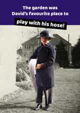 Humourous vintage photo greetings card created by Pick Nick