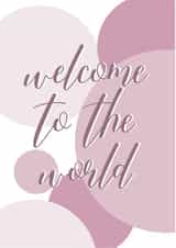 typography classic New Baby Card 20615 created by Lorna Howard
