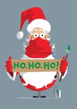 mask 2020 Christmas Card 37141 created by Iain Kelly illustration