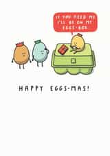 pun eggs Christmas Card 16024 created by mungo and shoddy