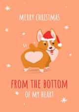 dog corgi Christmas Card 16117 created by Fly high art