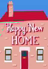 Cute Red Door New Home Card - Happy New Home created by Fab Bab