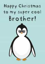 Super Cool Brother Penguin Christmas Card created by Creative Gemz