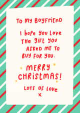 boyfriend gay  Christmas Card 42747 created by katie illustrated