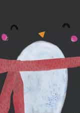 Cute Christmas Penguin Face - Open Send created by Laura Pantony