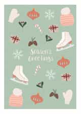 Winter Seasons greetings Christmas Card 19768 created by Rebekah Klimuck