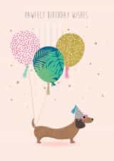 Dachshund Sausage Dog Birthday Card 10290 created by Paper Yay