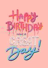 typography classic Birthday Card 44409 created by Emily Knows Prints