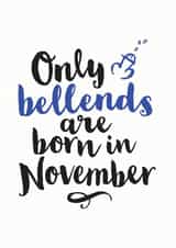 rude november Birthday Card 9387 created by Kyleigh Orlebar